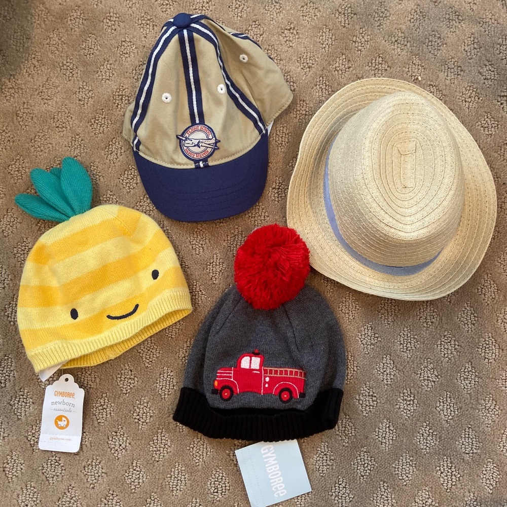 NWT Baby Boy Hat Bundle